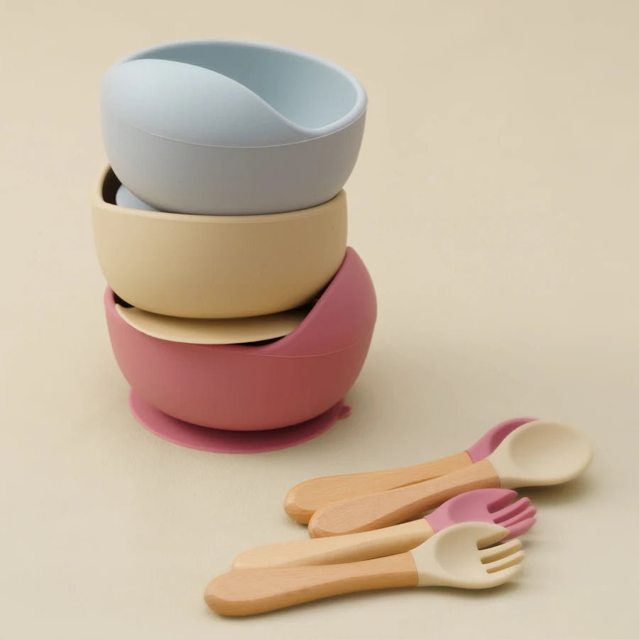 Tiny Bites Trio: Suction Feeding Set for Little Ones