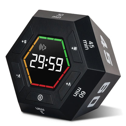 Focus Flow Hex: Magnetic Pomodoro Timer: Smart, Versatile